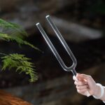 Transparent Tuning Fork for Sound Healing, Yoga, and Meditation – Handheld Percussion Instrument