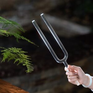 Transparent Tuning Fork for Sound Healing, Yoga, and Meditation – Handheld Percussion Instrument