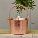 Pure Red Copper Kettle – Traditional Thickened Copper Water & Tea Pot
