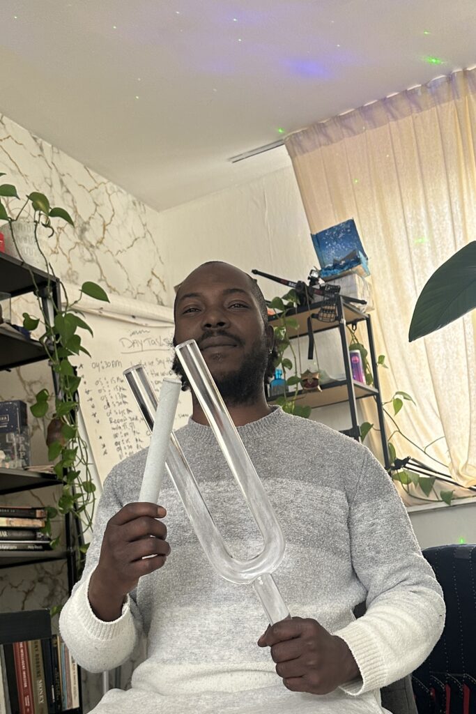 741hz Crystal Healing Tuning Fork (Transparent) – Activate Energy, Balance Frequencies & Deep Relaxation