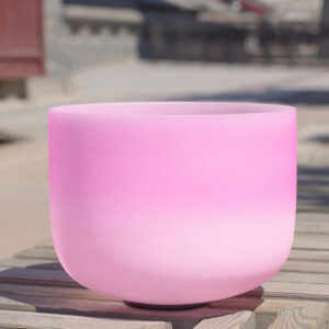 Pink Crystal Singing Bowl - 9 inches