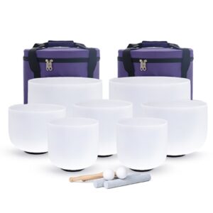 7-Piece Temple Bowl Set – Sound Healing for Balance, Meditation & Inner Harmony - 7pcs set, 7 To 12 Inches