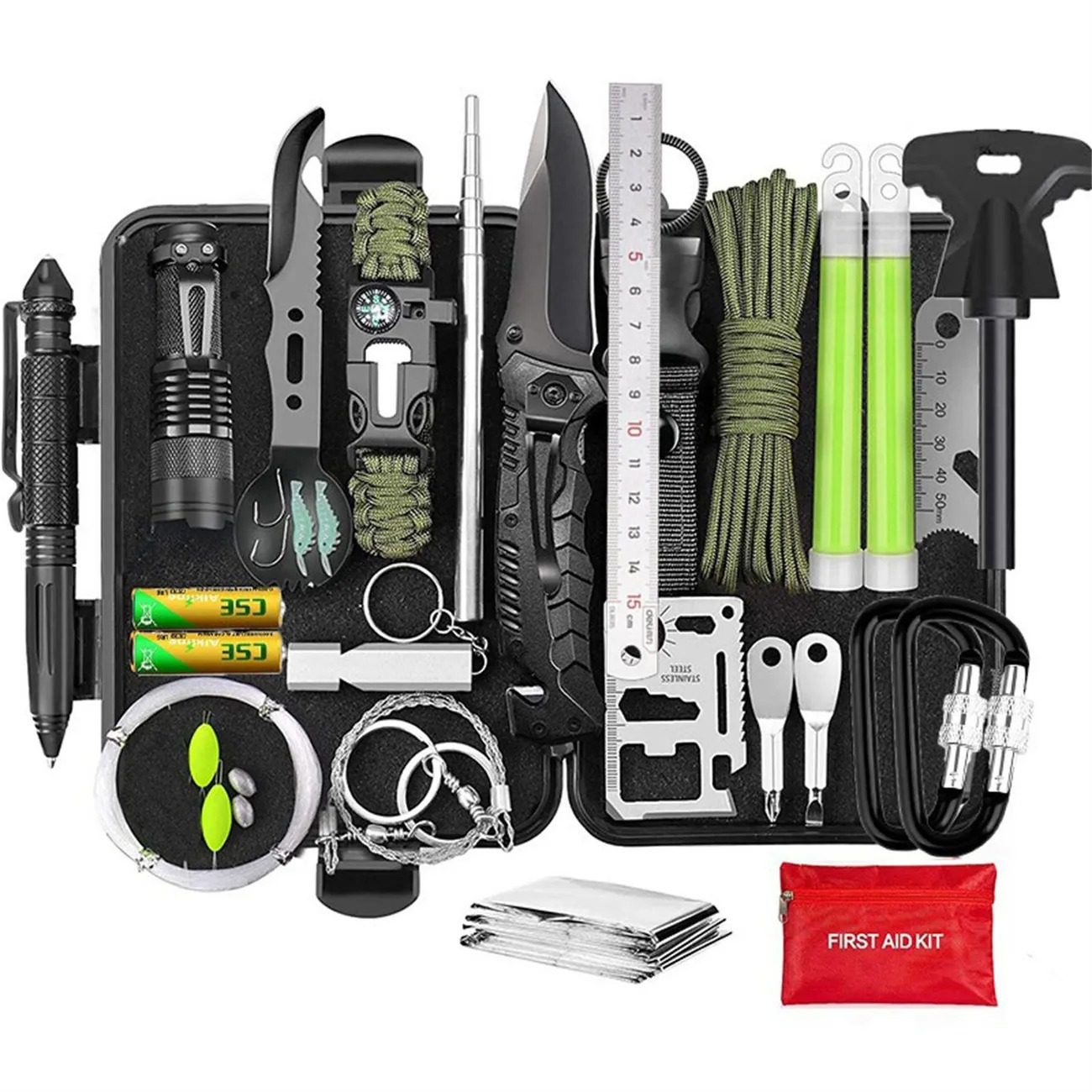 Outdoor Wilderness Survival Kit – Emergency Adventure & Preparedness Tool Set - Image 8