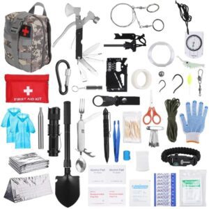 125PCS Professional Survival & First Aid Kit – Tactical Emergency Outdoor Gear Set