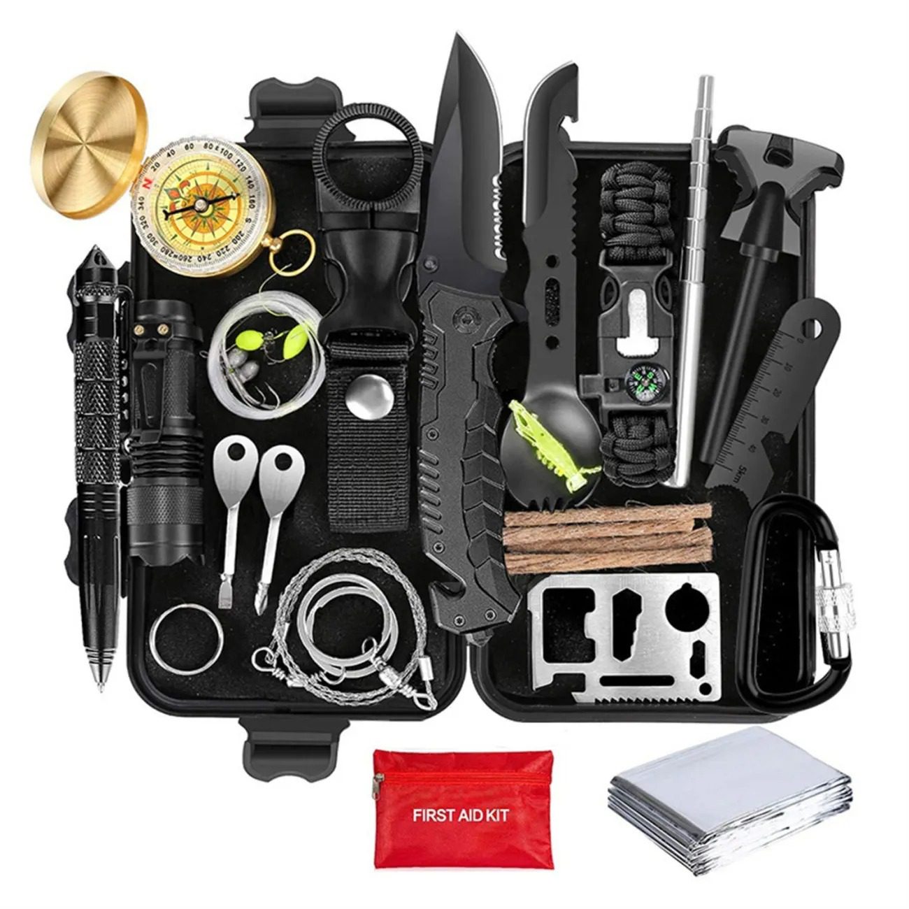 Outdoor Wilderness Survival Kit – Emergency Adventure & Preparedness Tool Set - Image 7
