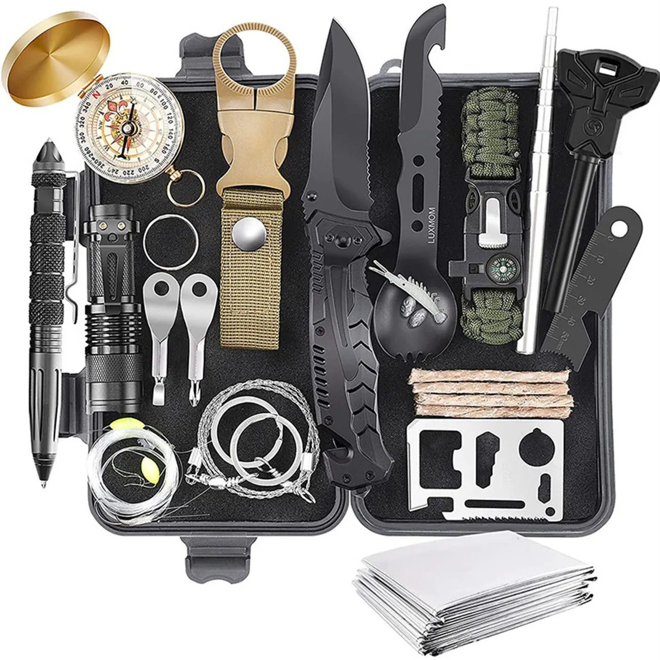Outdoor Wilderness Survival Kit – Emergency Adventure & Preparedness Tool Set - Image 9