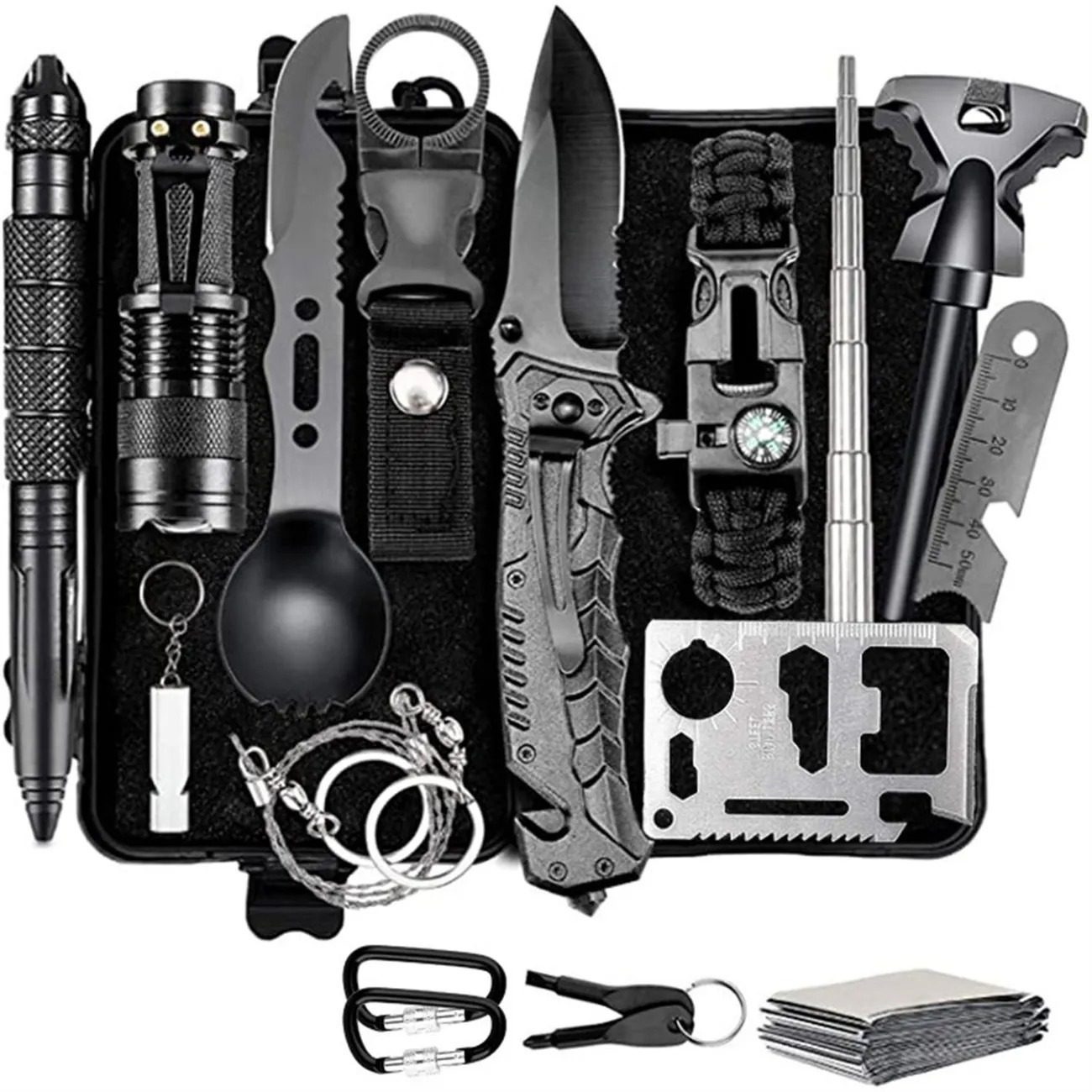 Outdoor Wilderness Survival Kit – Emergency Adventure & Preparedness Tool Set - Image 4
